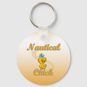 Nautical Chick Keychain