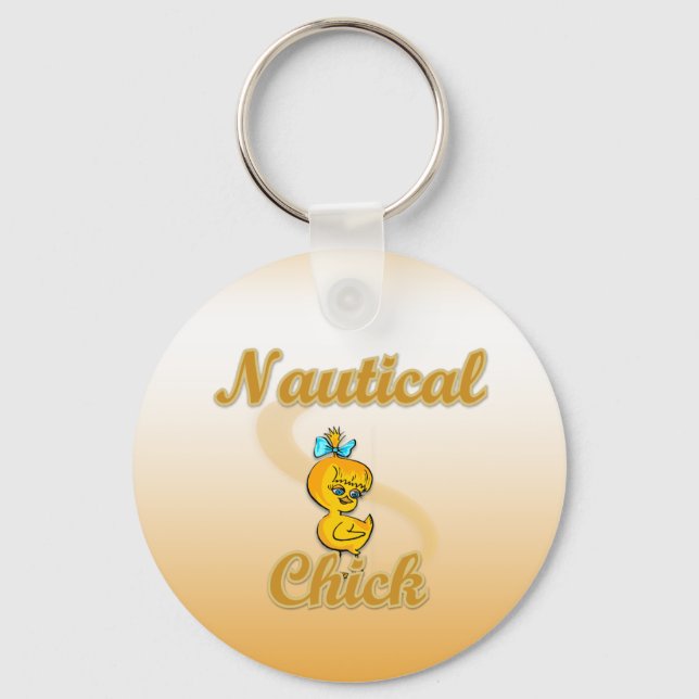 Nautical Chick Keychain (Front)