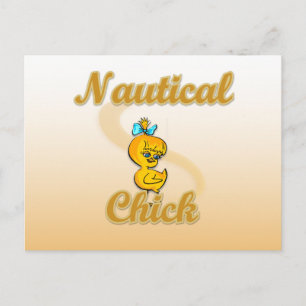 Nautical Chick Postcard