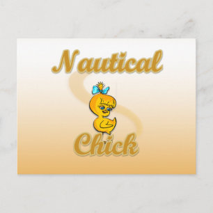 Nautical Chick Postcard