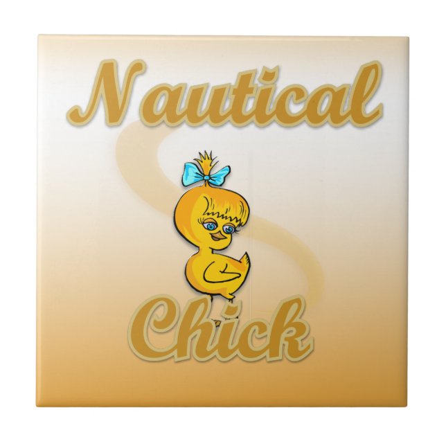 Nautical Chick Tile (Front)