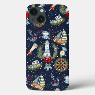 Nautical Christmas iPhone 13 Case