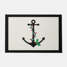 Nautical Christmas Doormat Door Mat
