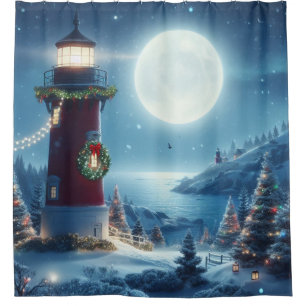 Nautical Christmas lighthouse