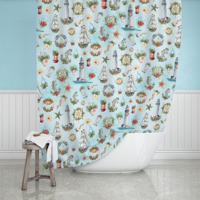 Nautical Christmas Lighthouses Sailing Ships Ocean (Creator Uploaded)