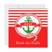 Nautical Christmas Party Invitation