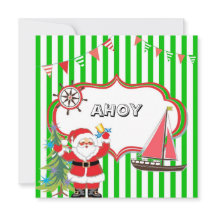 Nautical Christmas Party Invitation