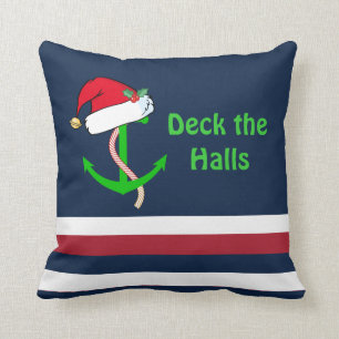 Nautical Christmas Pillow