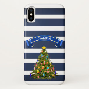 Nautical Christmas Tree Custom Case-Mate iPhone Case