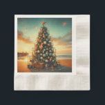 Nautical/Coastal/Christmas tree beach Napkin<br><div class="desc">escape</div>