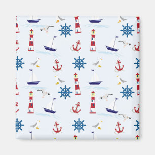 Nautical Collage Magnet