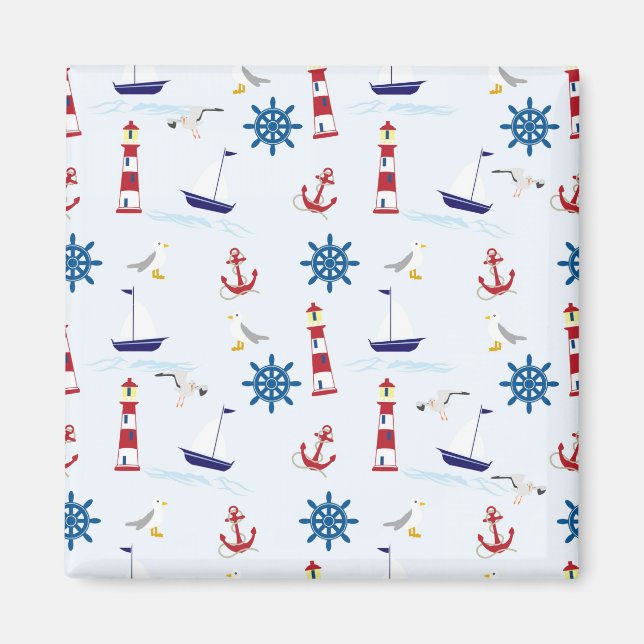 Nautical Collage Magnet (Front)