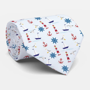 Nautical Collage Tie