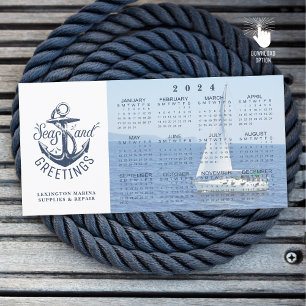 Nautical Company 2022 Calendar SEAsons Greetings Holiday Card