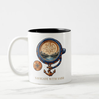 Nautical Compass Coffee Mug Adventure Gift