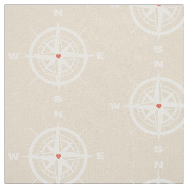 Nautical compass fabric (Swatch)