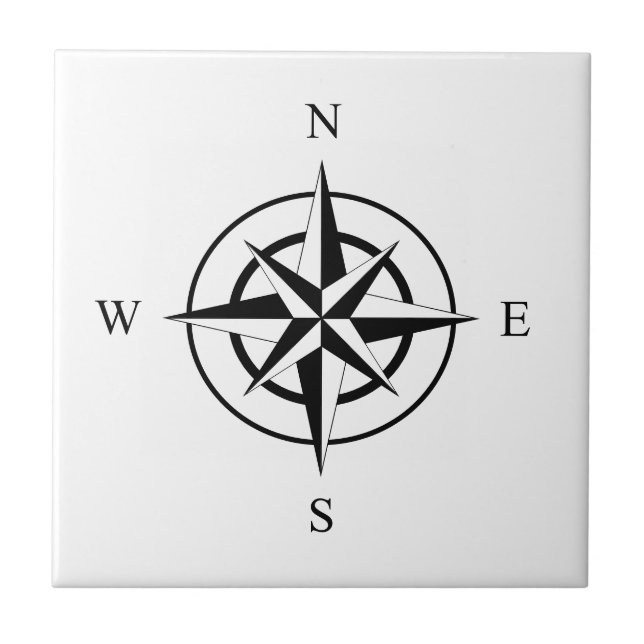 Nautical Compass Face Tile (Front)