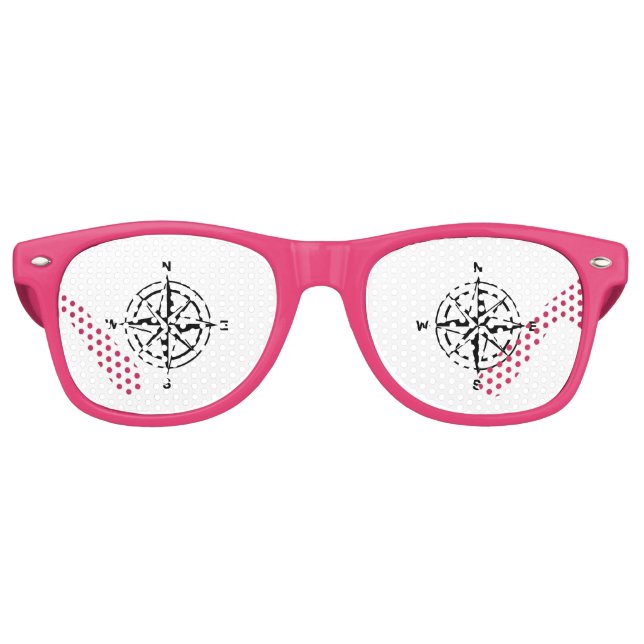 Nautical Compass Retro Sunglasses (Front)