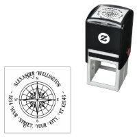 Nautical Compass Rose #3 Name Return Address 
