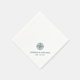 Nautical Compass Rose   Personalized Napkin