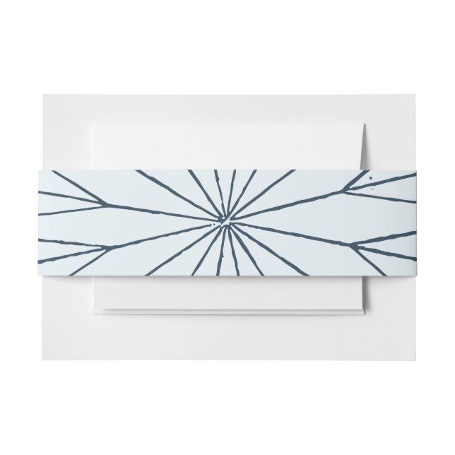 Nautical Compass Rose Seaside Wedding Invitation Belly Band (Front Example)