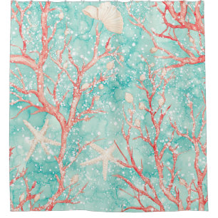 Nautical Coral Starfish Pattern