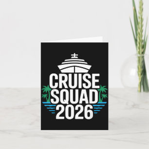 Nautical Cruise Squad 2026 Funny Matching Family Card