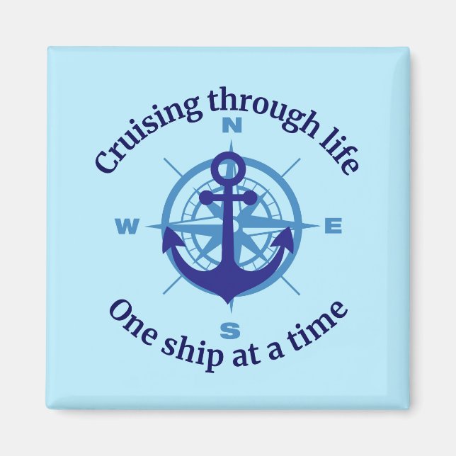 Nautical Cruising Life Door Decoration Magnet (Front)
