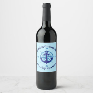 Nautical Cruising Life Wine Label