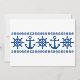 Nautical custom invitation