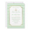 Nautical Custom Mint White Wedding Invitation