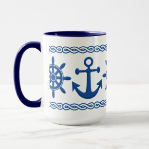 Nautical custom mug - choose style & colour