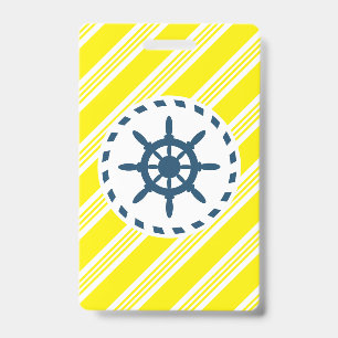 Nautical design badge