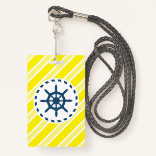 Nautical design badge