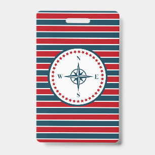 Nautical design badge