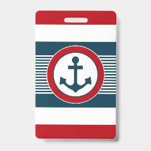 Nautical design badge