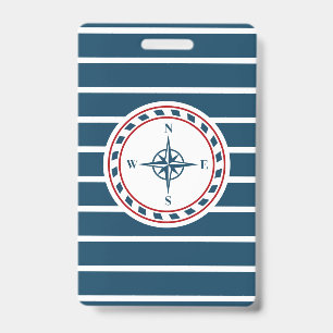Nautical design badge