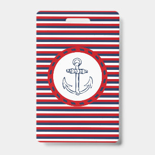 Nautical design badge