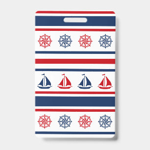 Nautical design badge