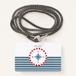 Nautical design badge