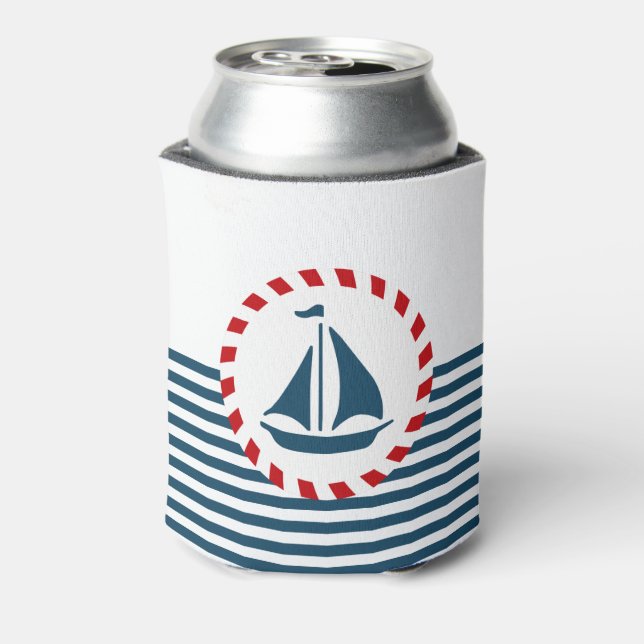 Nautical design can cooler (Can Back)