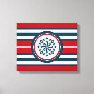 Nautical design canvas print