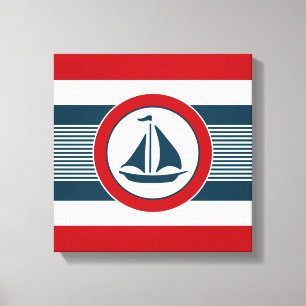 Nautical design canvas print