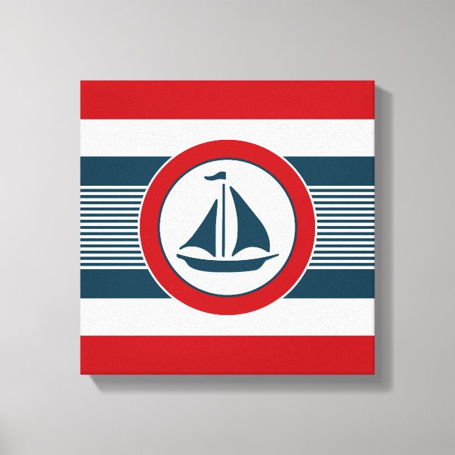 Nautical design canvas print (Front)