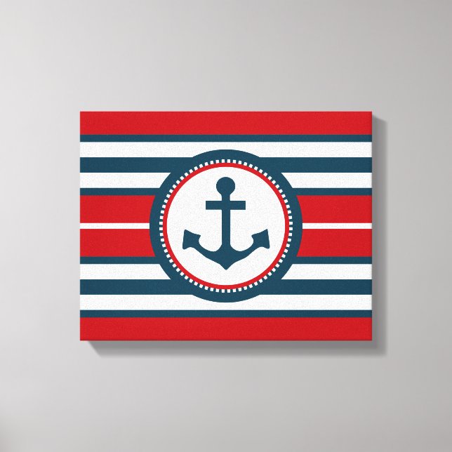 Nautical design canvas print (Front)