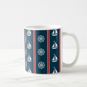 Nautical design coffee mug