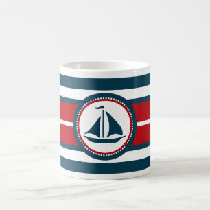 Nautical design coffee mug