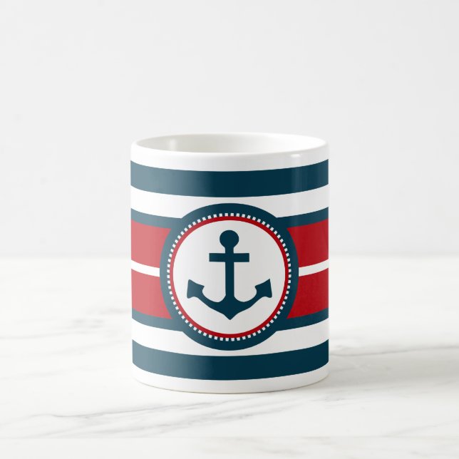 Nautical design coffee mug (Center)
