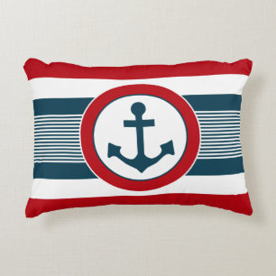 Nautical design decorative pillow