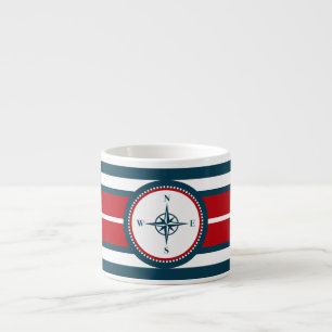 Nautical design espresso cup
